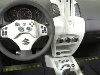 Suzuki SXbox fue el coche oficial que integraba una Xbox 360 con mandos y un proyector bajo el capó: ¡menuda pasada!