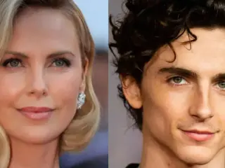Charlize Theron y Timothée Chalamet