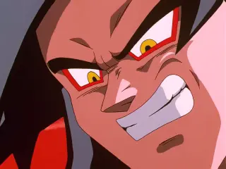 La segunda vez que Goku se transformó en Super Saiyan 4 en Dragon Ball GT
