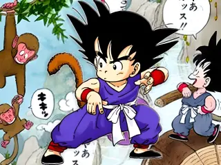 Goku en los orígenes de Dragon Ball