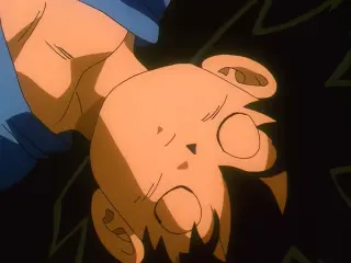 Uh Shinron deja inconscientes a Goku y Pan con sus descargas eléctricas