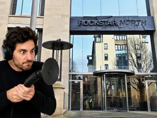 Un fan monitorea el nivel de decibelios en Rockstar North