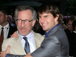 Steven Spielberg y Tom Cruise