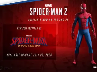 Marvel's Spider-Man 2 nuevo traje basado en Spider-Man: New Brand Day