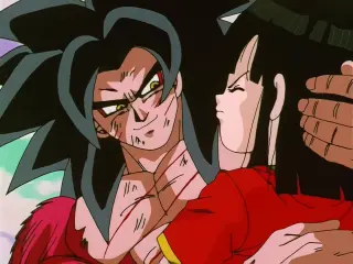 Goku rescata a Pan del chuerpo de Chi Shinron