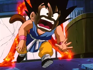 Suu Shinron abrasa a Goku en Dragon Ball GT