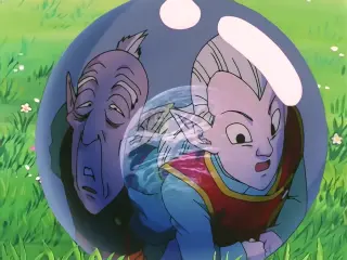 Gogeta Super Saiyan 4 purifica el planeta Tierra