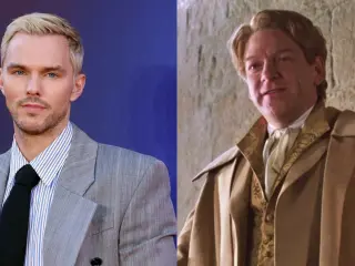 Nicholas Hoult y Gilderoy Lockhart