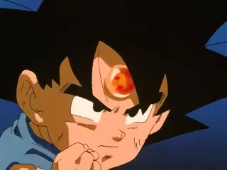 A Goku le aparece la Bola de Dragón de su abuelo en la frente