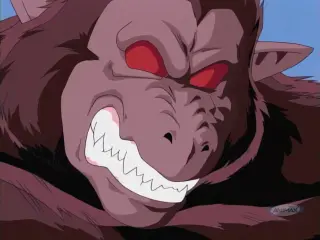 Arale vence a Goku convertido en Ohzaru