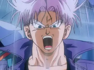 Trunks del futuro en Los tres grandes Súper Sayanos