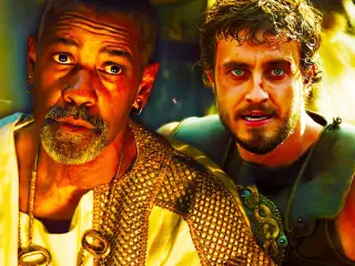 Denzel Washington y Paul Mescal en Gladiator II