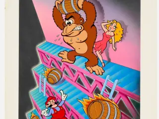 Arte original de la máquina recreativa de Donkey Kong