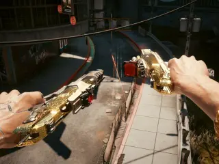 Cyberpunk 2077 doble empuñadura