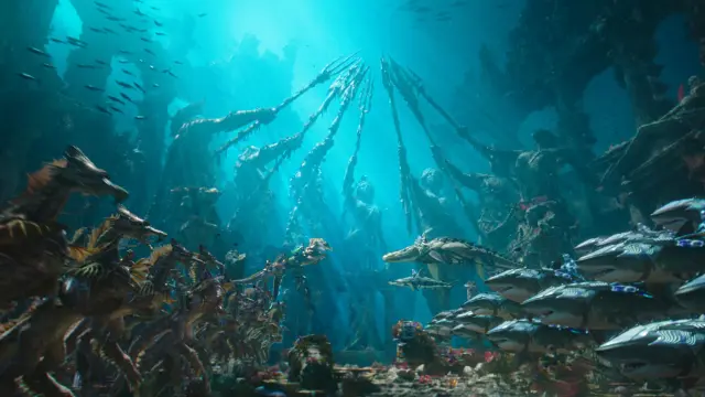 Los guerreros de Xebel se enfrentan a los atlantes en Aquaman