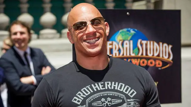 Vin Diesel en la presentación de Fast and Furious Supercharged