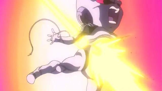 Baby lucha contra los saiyans en el episodio 22 de Dragon Ball GT