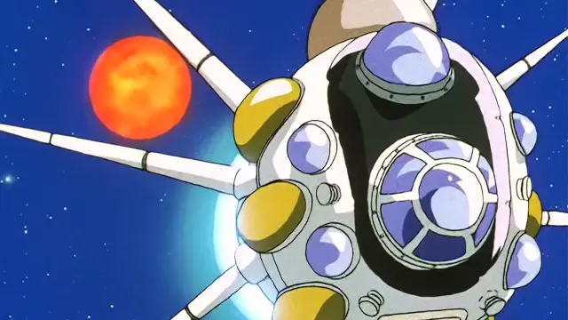 Goku, Pan y Trunks salvan a un misterioso niño en mitad del espacio en el episodio 23 de Dragon Ball GT