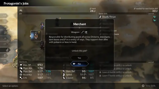 Mejor trabajo inicial Octopath Traveler 0