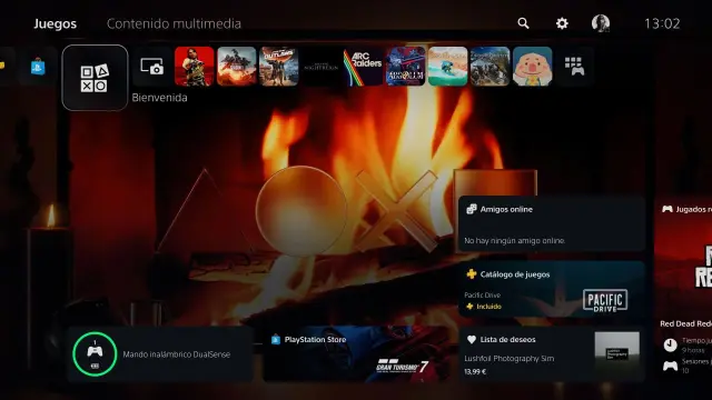 Así luce el nuevo fondo dinámico de la chimenea en PS5