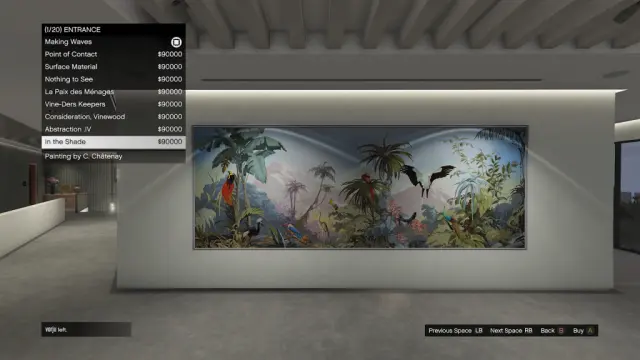 Nuevo cuadro de GTA Online