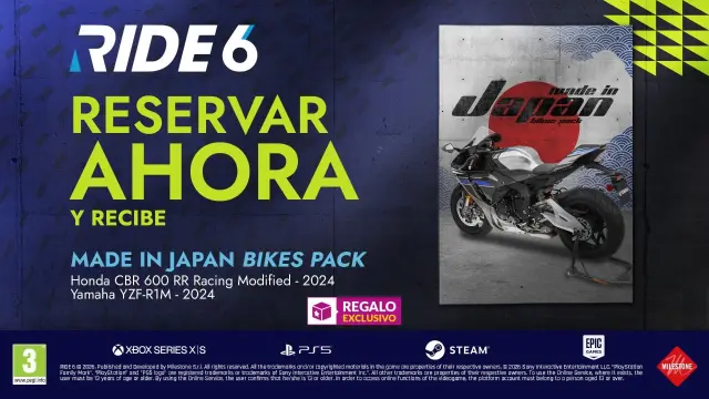 Puedes conseguir este DLC exclusivo con tu reserva de RIDE 6 en GAME