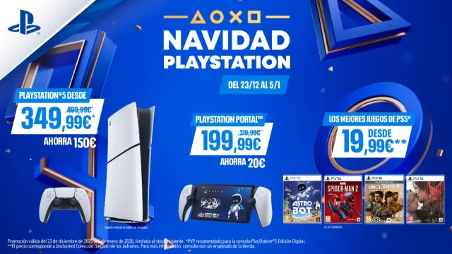 Las ofertas navideñas de PlayStation se celebran del 23 de diciembre al 5 de enero