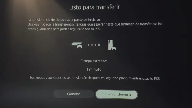 Transferir datos de PS4 a PS5
