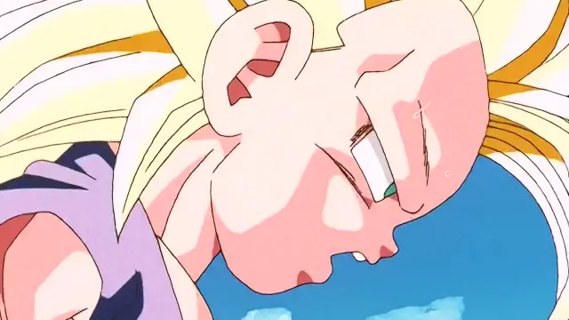 Goku Super Saiyan 3 no puede hacer nada contra Vegeta Baby en Dragon Ball GT
