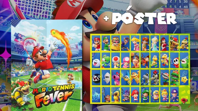 Puedes conseguir este pedazo de póster si reservas Mario Tennis Fever en GAME