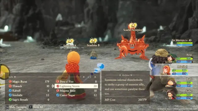 Nuevas imágenes de Dragon Quest VII Reimagined centradas en el combate