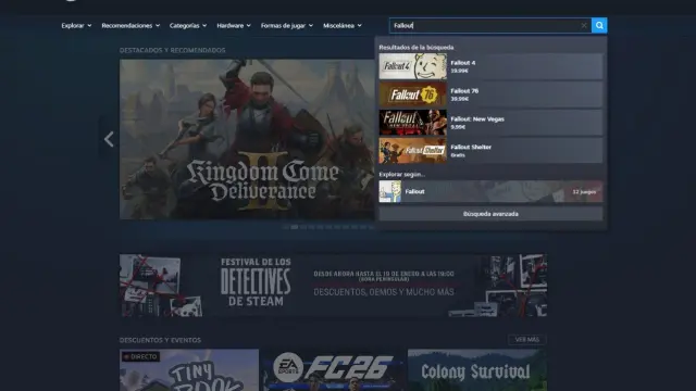 La interfaz de Steam indica que la saga se compone de 12 juegos... y solo hay 10.
