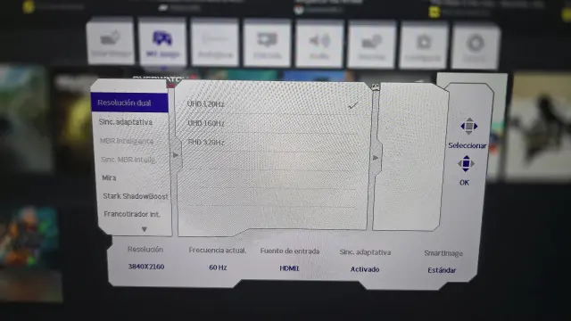 Philips Evnia - Configuración monitor (OSD)