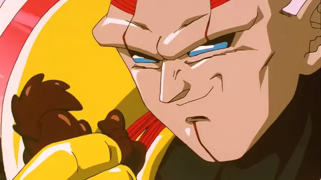 Super Uub contra Vegeta Baby en el episodio 33 de Dragon Ball GT