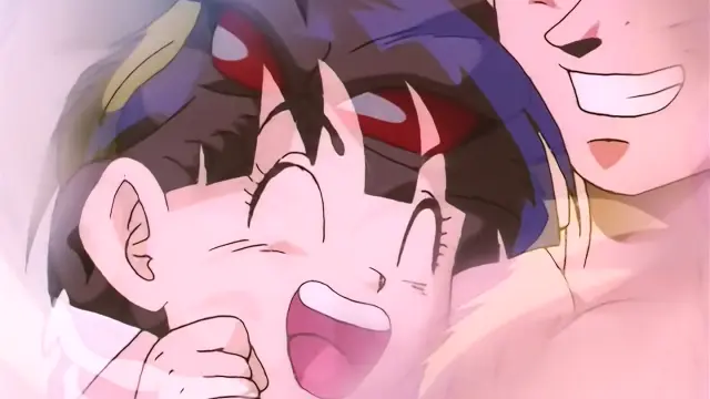 Pan intenta hacer razonar a Goku convertido en Ohzaru dorado