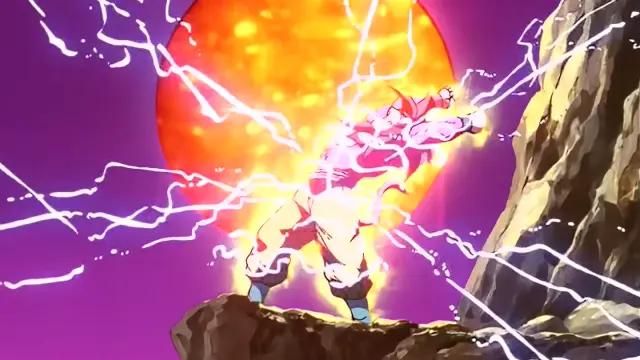 Goku inicia su transformación en Super Saiyan 4