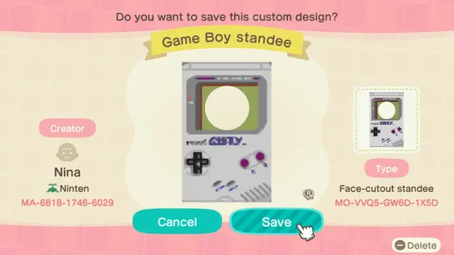 Códigos para conseguir los diseños de consolas retro en Animal Crossing: New Horizons