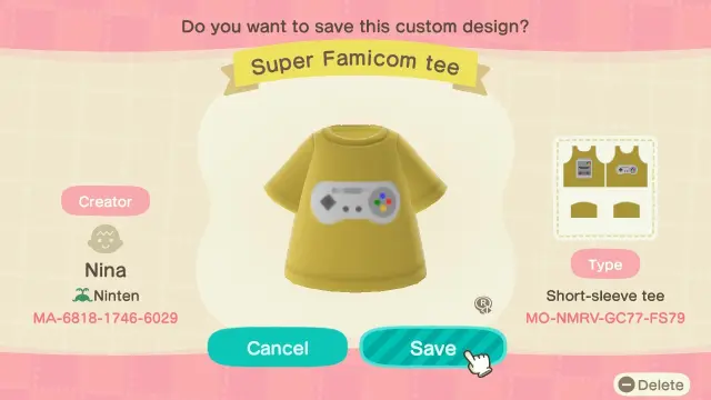Códigos para conseguir los diseños de consolas retro en Animal Crossing: New Horizons