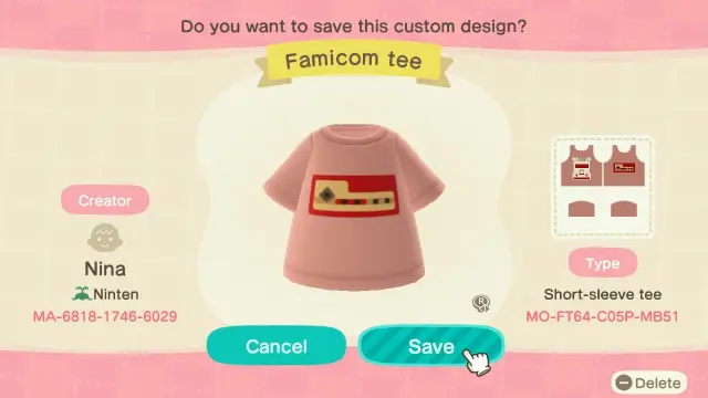 Códigos para conseguir los diseños de consolas retro en Animal Crossing: New Horizons