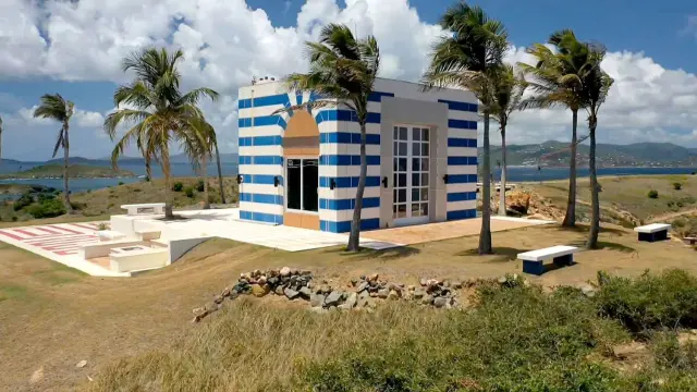 El centro de la isla, donde supuestamente se ubicaba la Poképarada