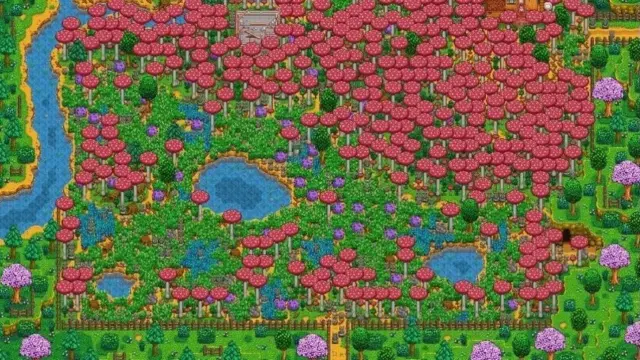 Así quedó la granja de este jugador de Stardew Valley al transcurrir 1000 años in-game