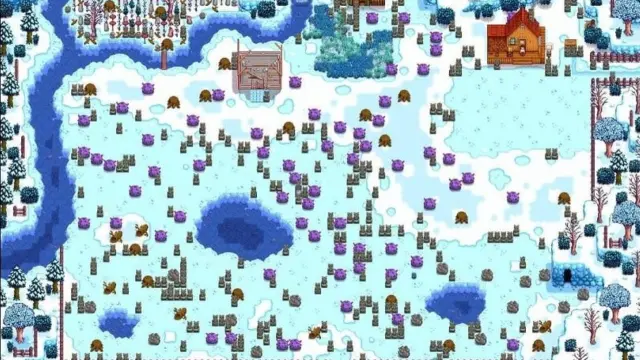 Así quedó la granja de este jugador de Stardew Valley al transcurrir 1000 años in-game