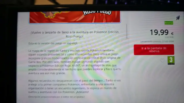 Rojo Fuego y Verde Hoja ya aparecen en la eShop, a una semana del Día de Pokémon