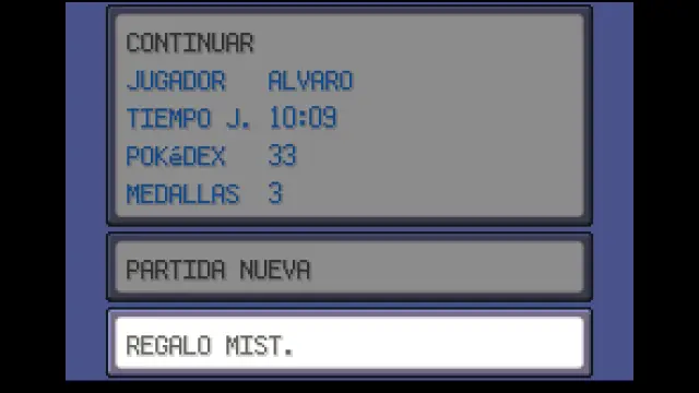 Regalo misterioso en Pokemon Rojo Fuego y Verde Hoja