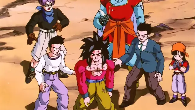 Goku y Pan son salvados por los Guerreros Z de la muerte