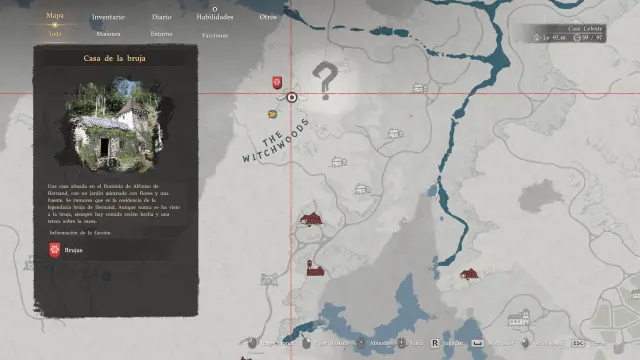 Localización de las cuatro brujas en Crimson Desert