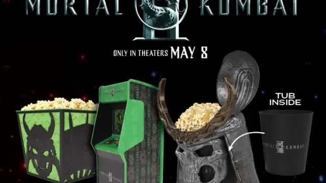 Palomiteros y vasos oficiales de Mortal Kombat II