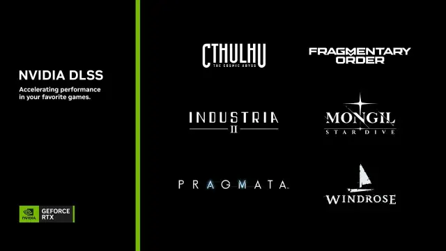 NVIDIA DLSS desvela las novedades de la semana, como un lote que incluye una copia gratuita de Pragmata