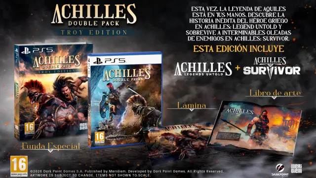 Contenidos de Achilles Double Pack (edición física PS5)