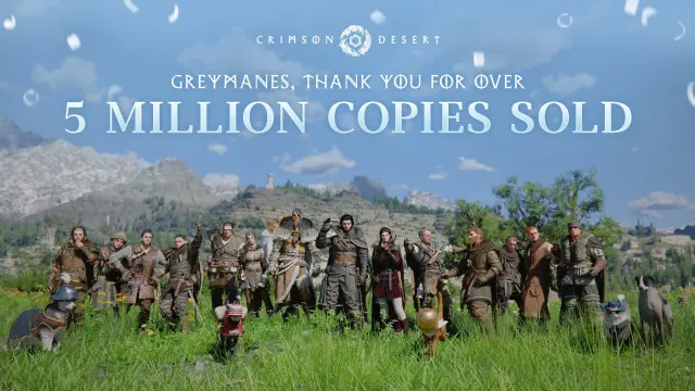 Las ventas de Crimson Desert alcanzan los 5 millones de juegos